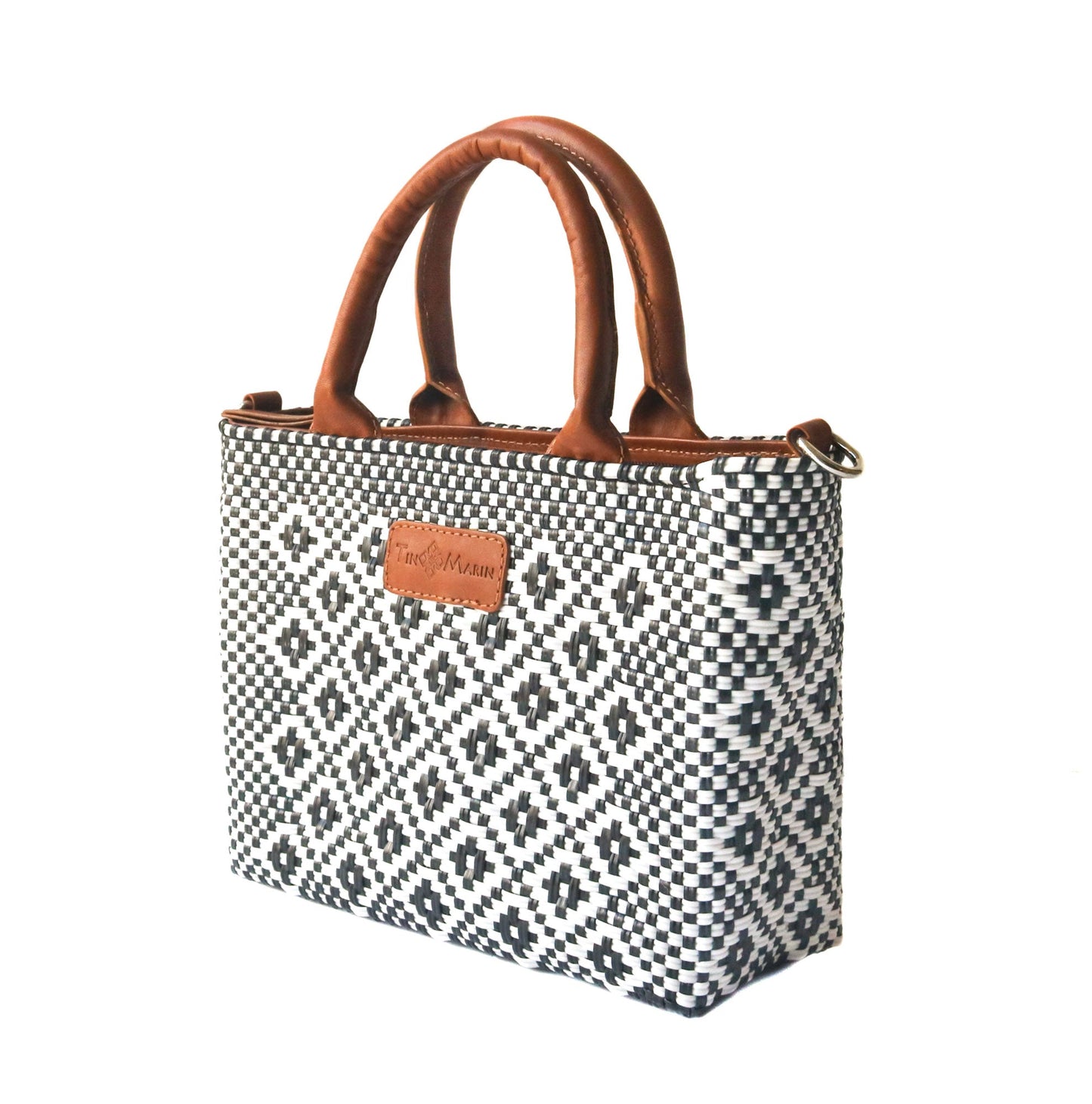 Panda Small Woven Crossbody Bag Tin Marin Brand