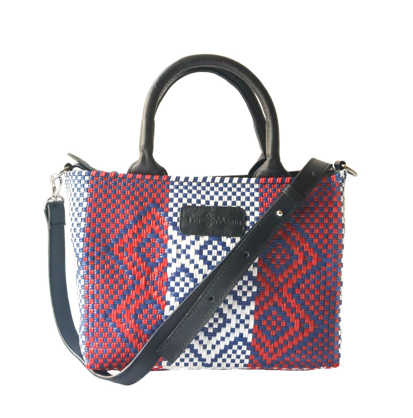 Piruli Small Woven Crossbody Tin Marin Brand