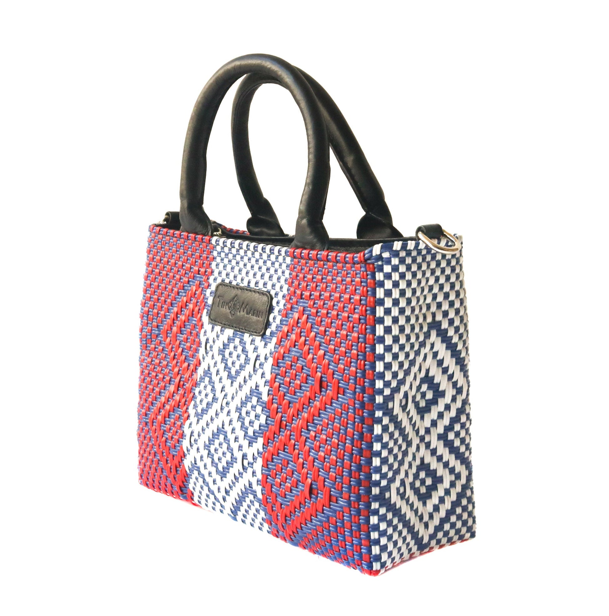 Piruli Small Woven Crossbody Tin Marin Brand