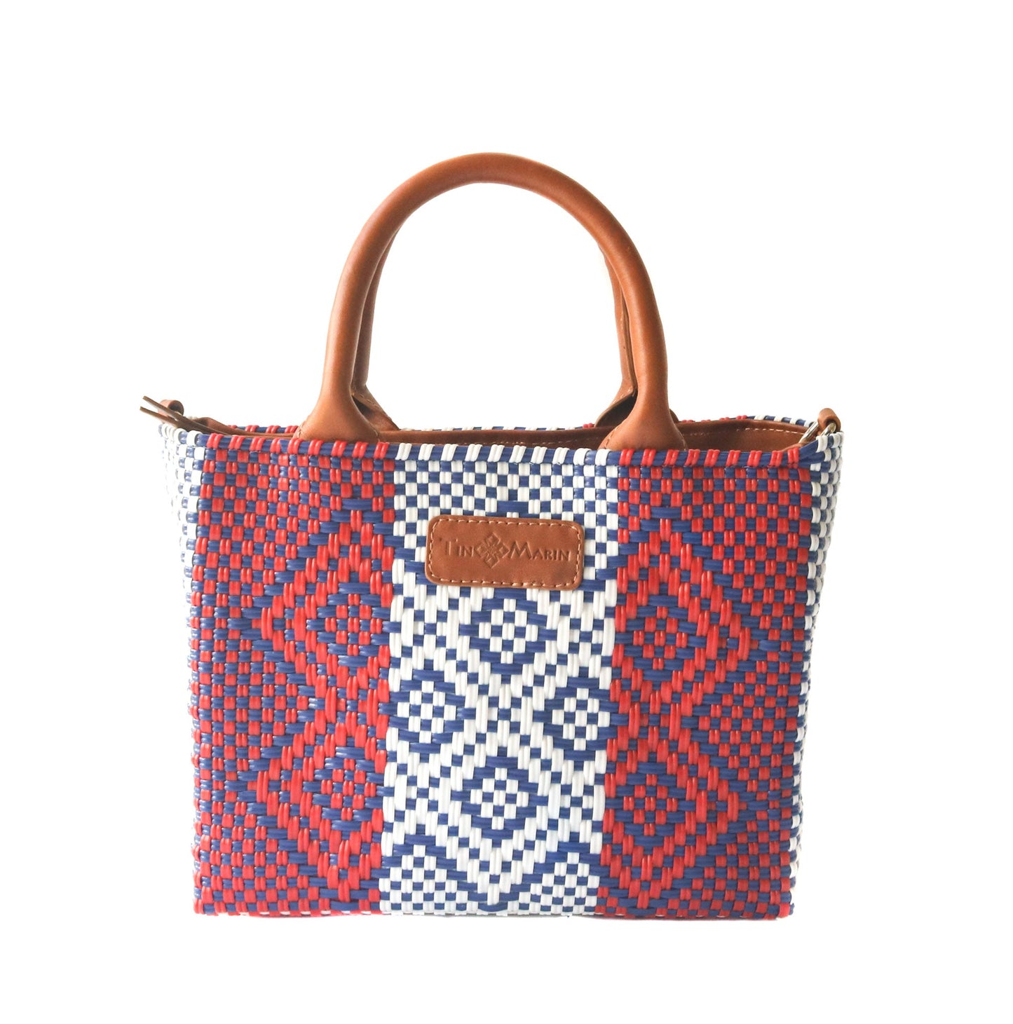 Piruli Small Woven Crossbody Tin Marin Brand