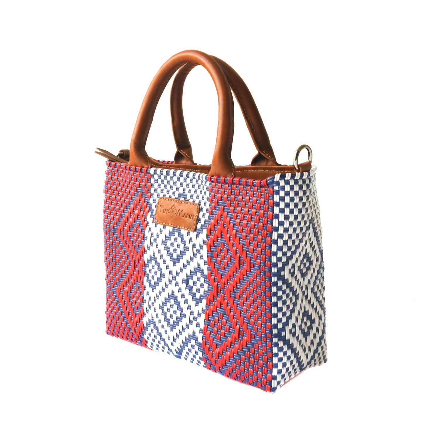 Piruli Small Woven Crossbody Tin Marin Brand