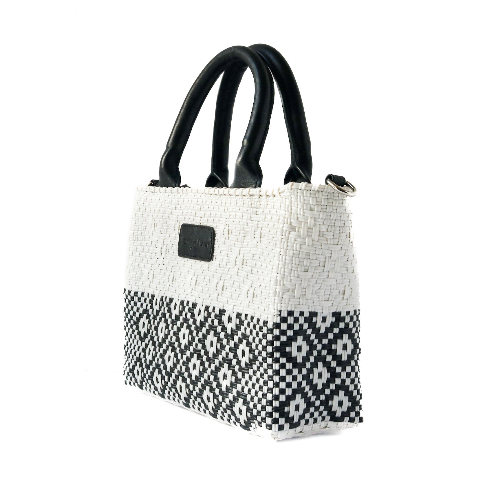 Tin Marin White Small Woven Crossbody Bag Tin Marin Brand