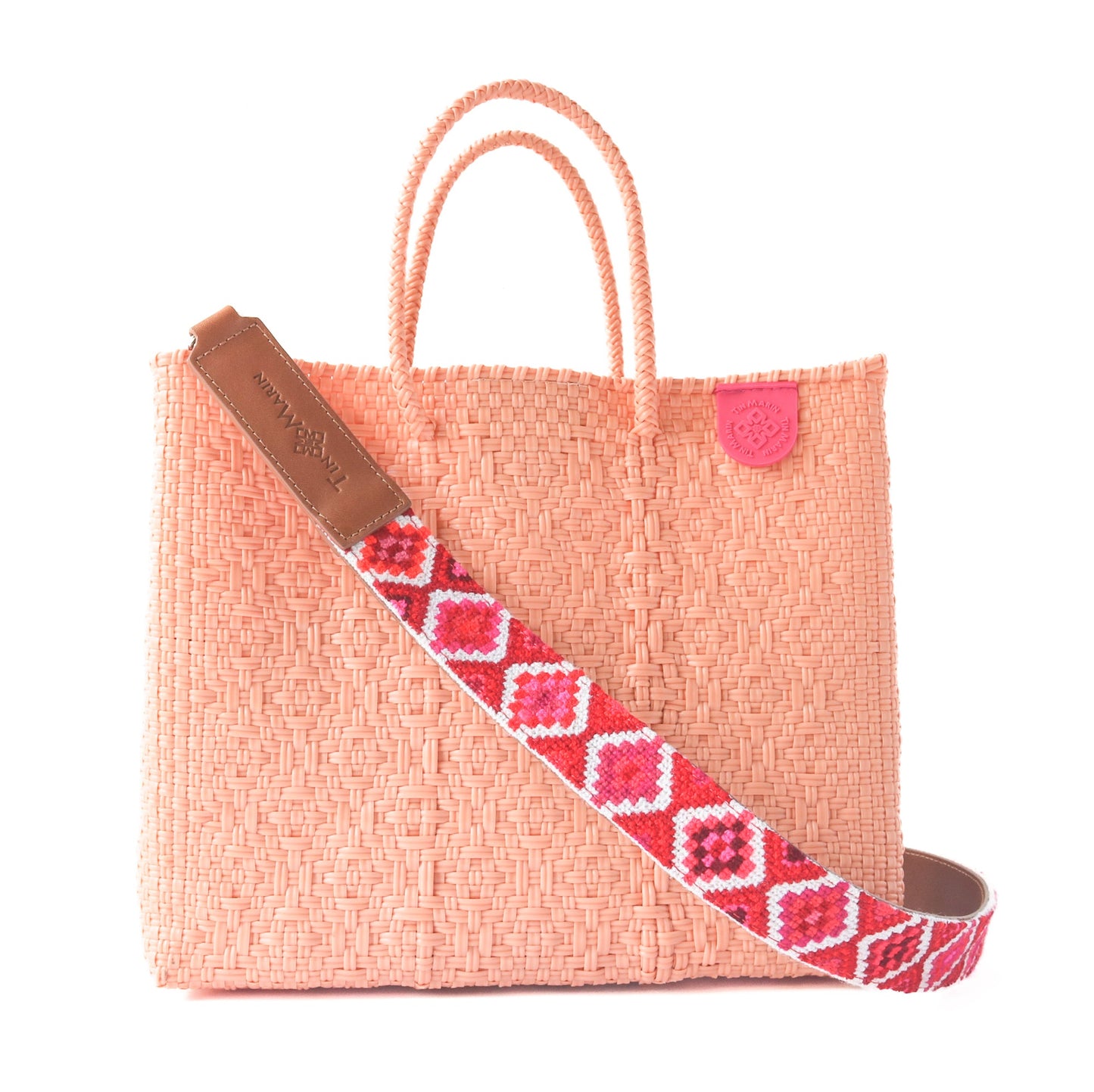 Canarias Medium Woven Resort Crossbody Bag Tin Marin Brand