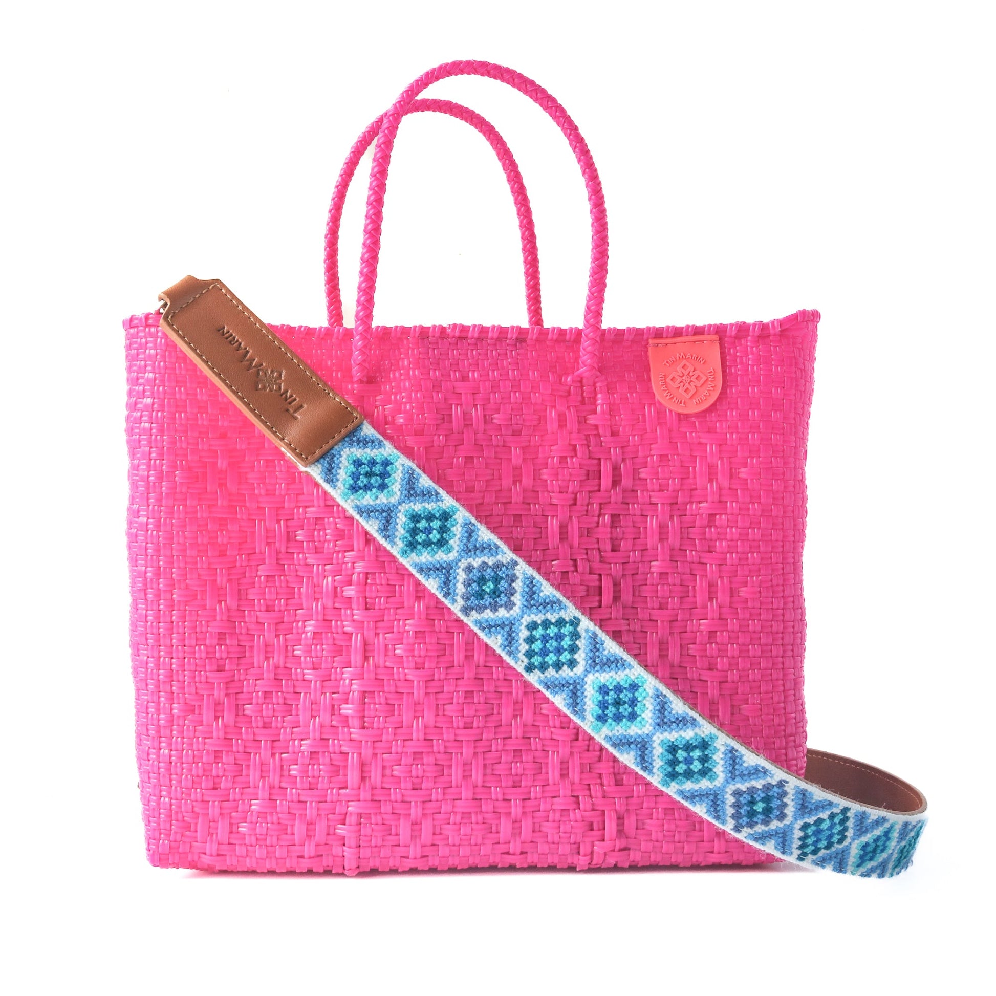 Vallarta Medium Woven Resort Crossbody Bag Tin Marin Brand