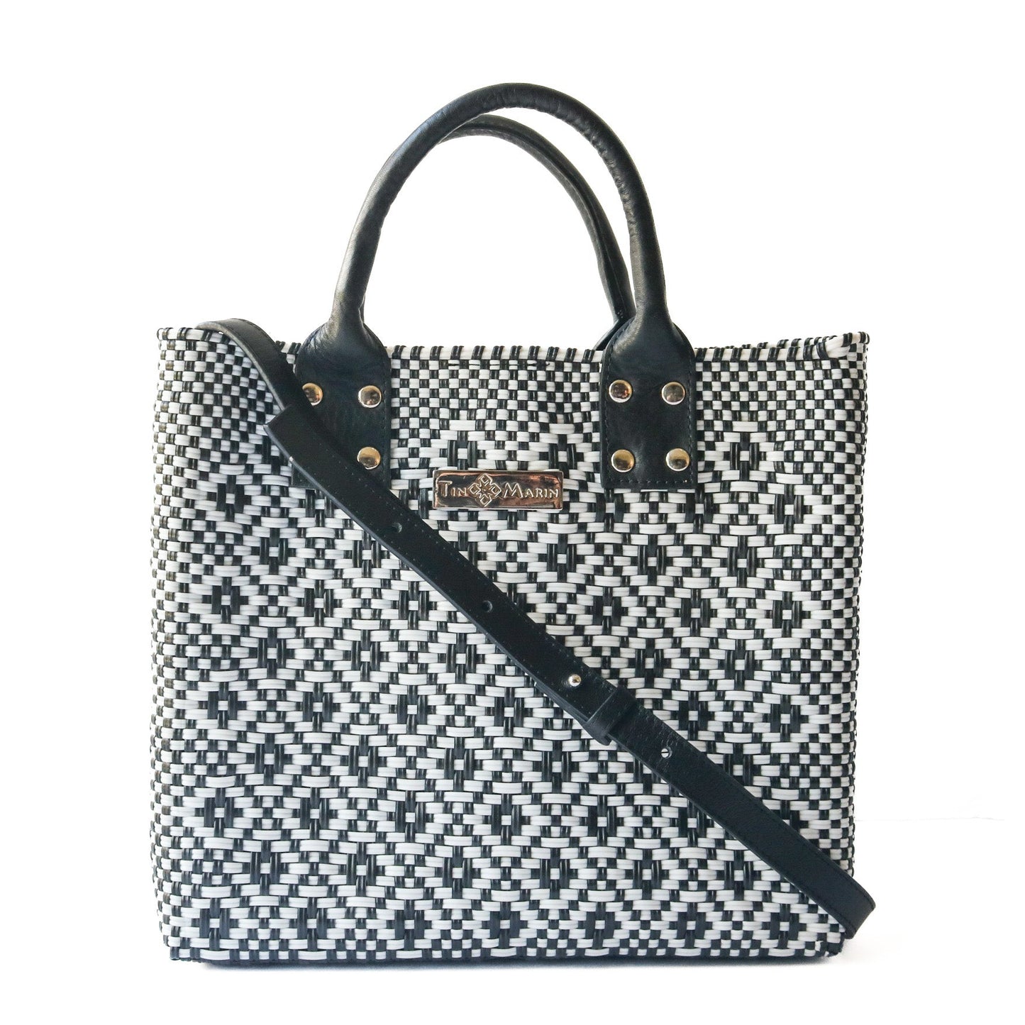 Panda Large Woven Crossbody Bag Tin Marin Brand