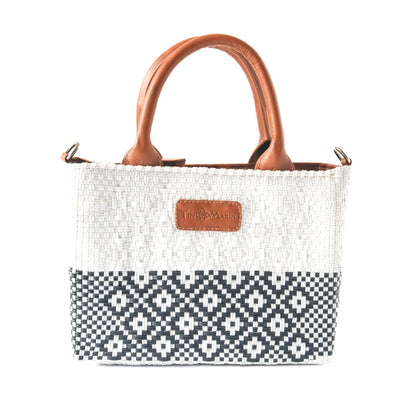 Tin Marin White Small Woven Crossbody Bag Tin Marin Brand