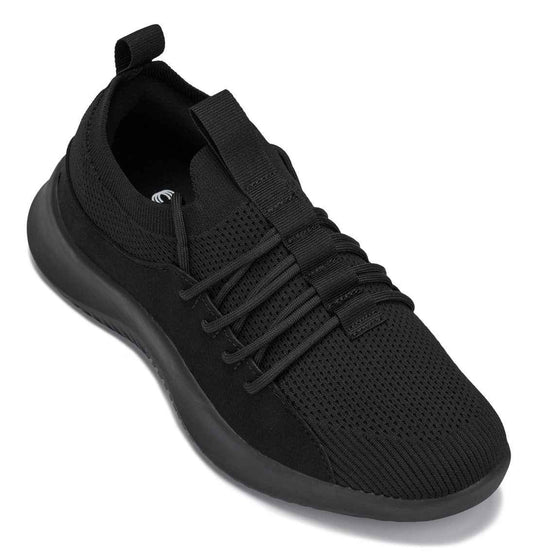 CALTO - Q130 - 2.4 Inches Taller (Black/Black Sole) - Ultra Lightweight Sneakers Tallmenshoes.com