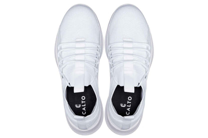 CALTO - Q131 - 2.4 Inches Taller (Off-White/White Sole) - Ultra Lightweight Sneakers Tallmenshoes.com