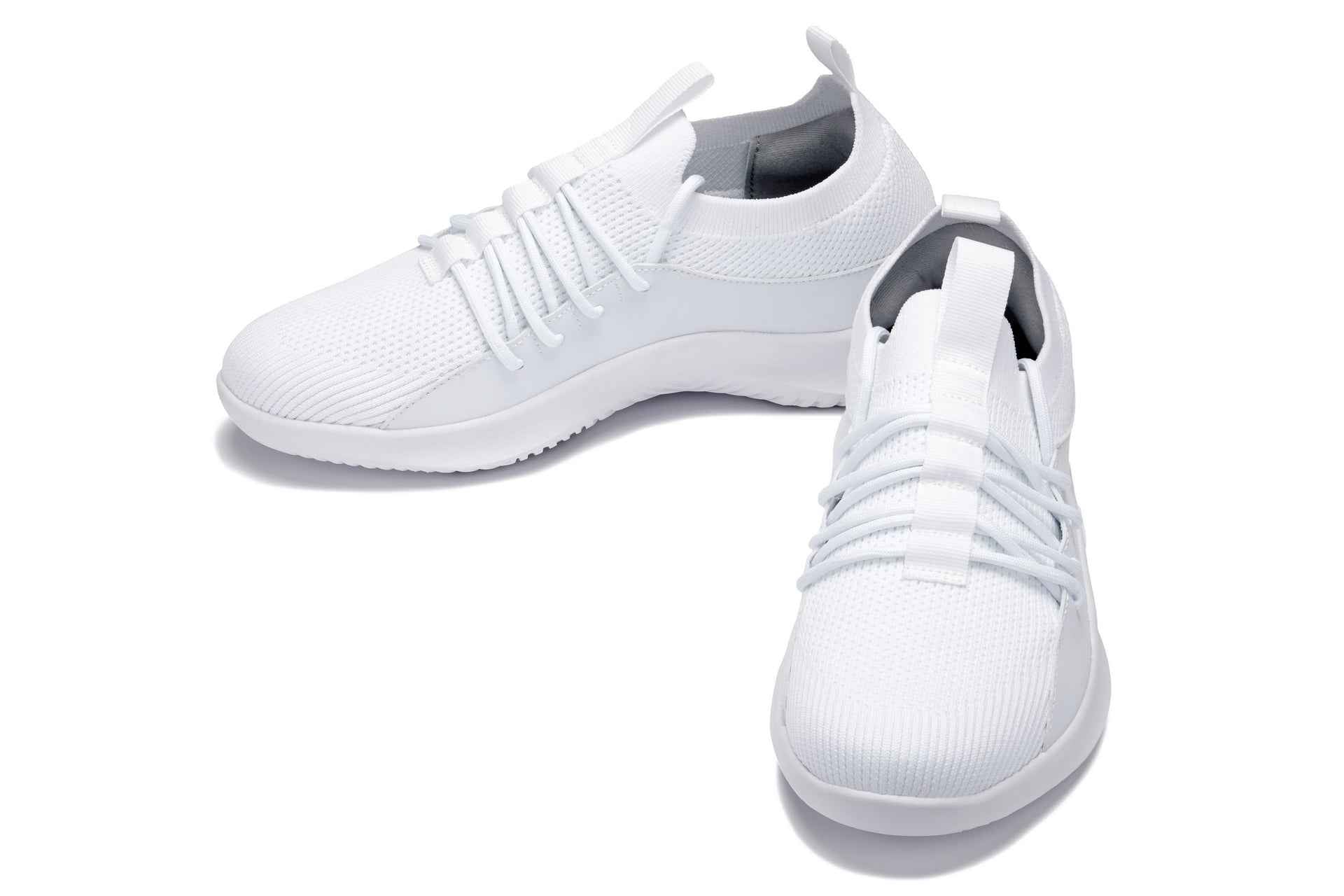 CALTO - Q131 - 2.4 Inches Taller (Off-White/White Sole) - Ultra Lightweight Sneakers Tallmenshoes.com