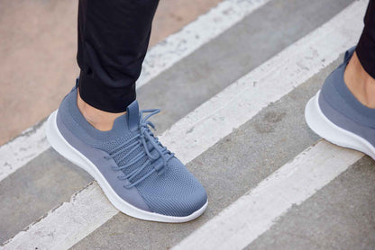 CALTO - Q133 - 2.4 Inches Taller (Light Slate Gray/White Sole) - Ultra Lightweight Sneakers Tallmenshoes.com