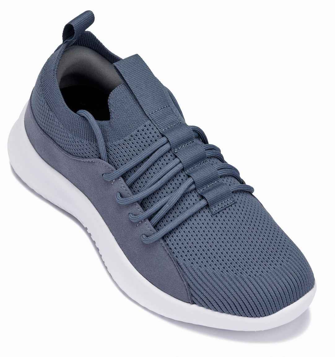 CALTO - Q133 - 2.4 Inches Taller (Light Slate Gray/White Sole) - Ultra Lightweight Sneakers Tallmenshoes.com