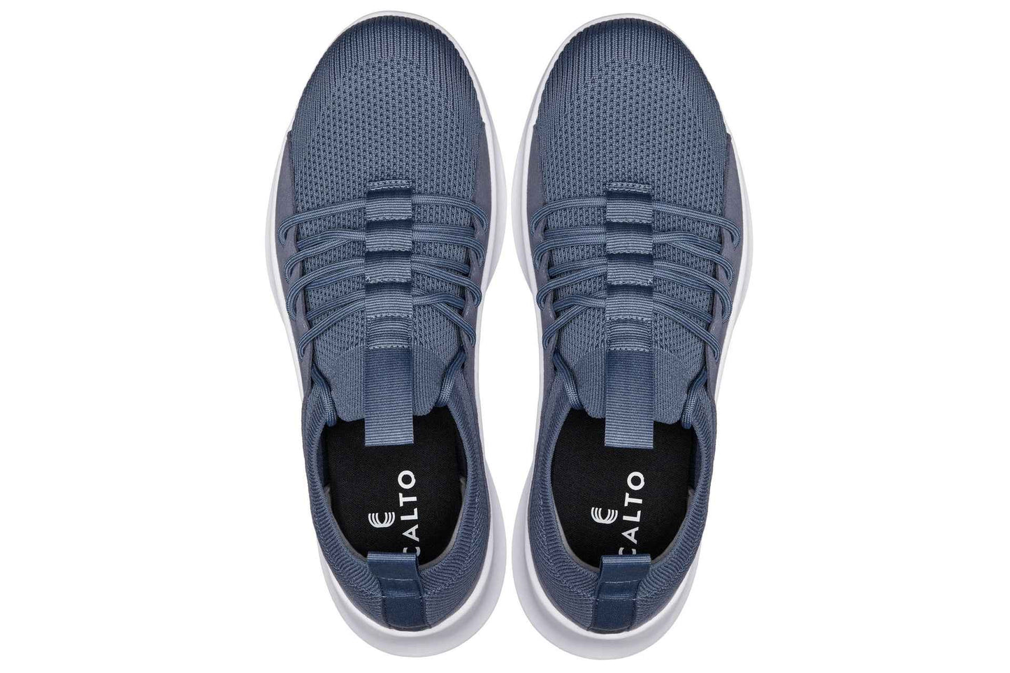 CALTO - Q133 - 2.4 Inches Taller (Light Slate Gray/White Sole) - Ultra Lightweight Sneakers Tallmenshoes.com