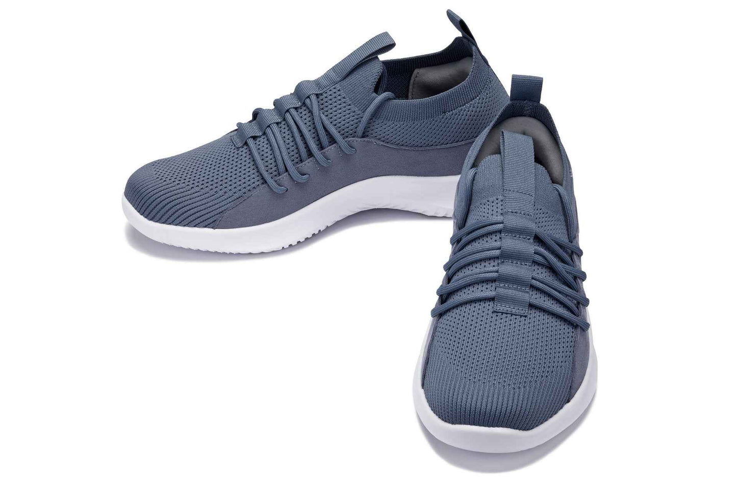 CALTO - Q133 - 2.4 Inches Taller (Light Slate Gray/White Sole) - Ultra Lightweight Sneakers Tallmenshoes.com