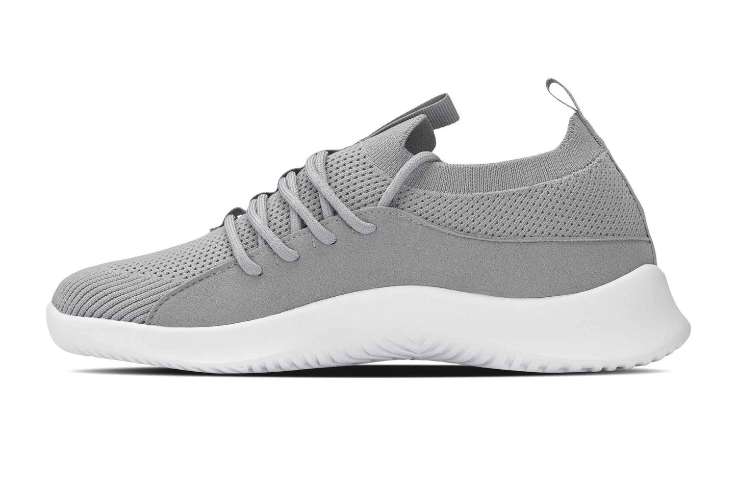 CALTO - Q134 - 2.4 Inches Taller (Light Gray/White Sole) - Ultra Lightweight Sneakers Tallmenshoes.com