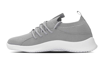 CALTO - Q134 - 2.4 Inches Taller (Light Gray/White Sole) - Ultra Lightweight Sneakers Tallmenshoes.com