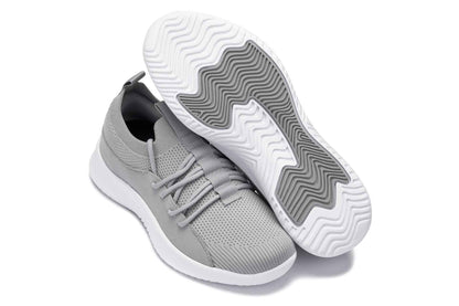 CALTO - Q134 - 2.4 Inches Taller (Light Gray/White Sole) - Ultra Lightweight Sneakers Tallmenshoes.com