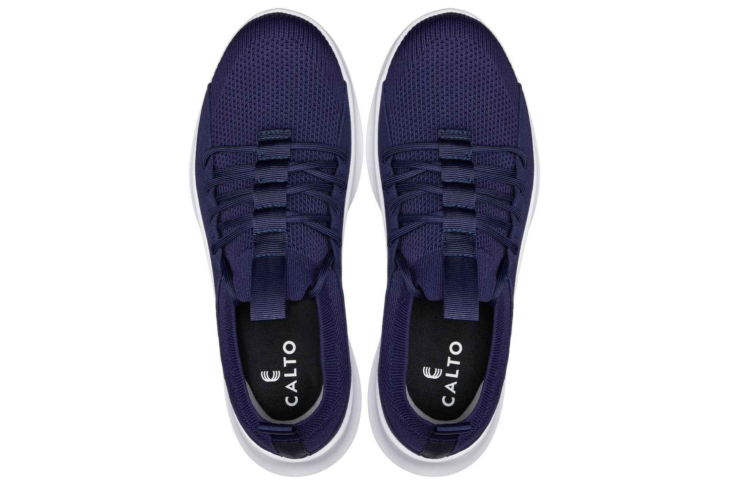 CALTO - Q135 - 2.4 Inches Taller (Navy/White Sole) - Ultra Lightweight Sneakers Tallmenshoes.com