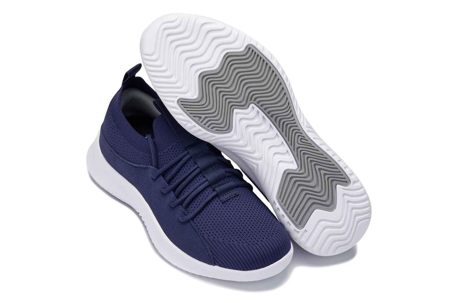 CALTO - Q135 - 2.4 Inches Taller (Navy/White Sole) - Ultra Lightweight Sneakers Tallmenshoes.com