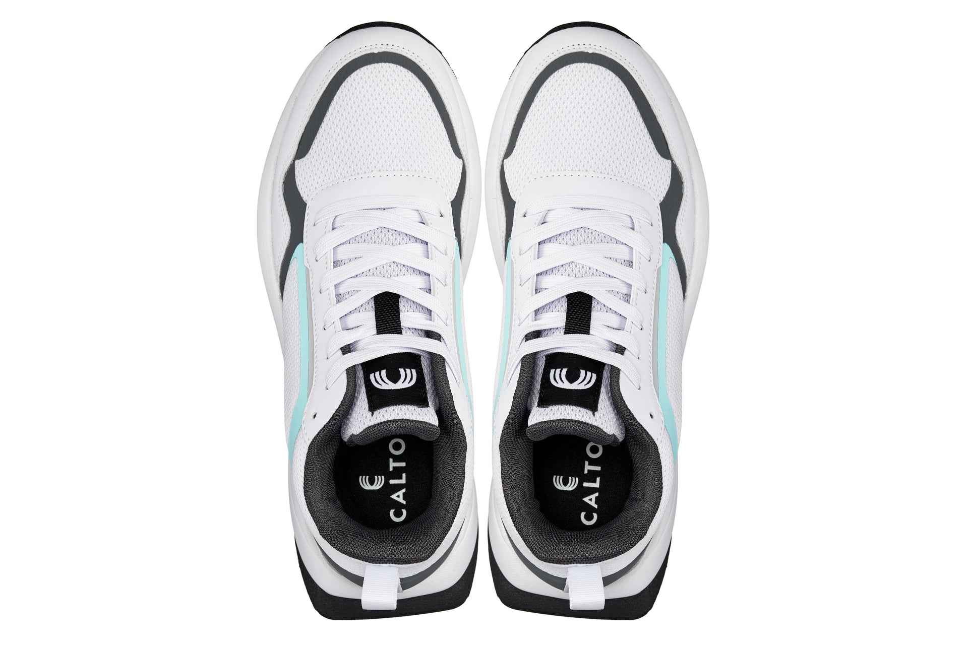 CALTO - Q151  - 2.4 Inches Taller (White/Grey) Tallmenshoes.com