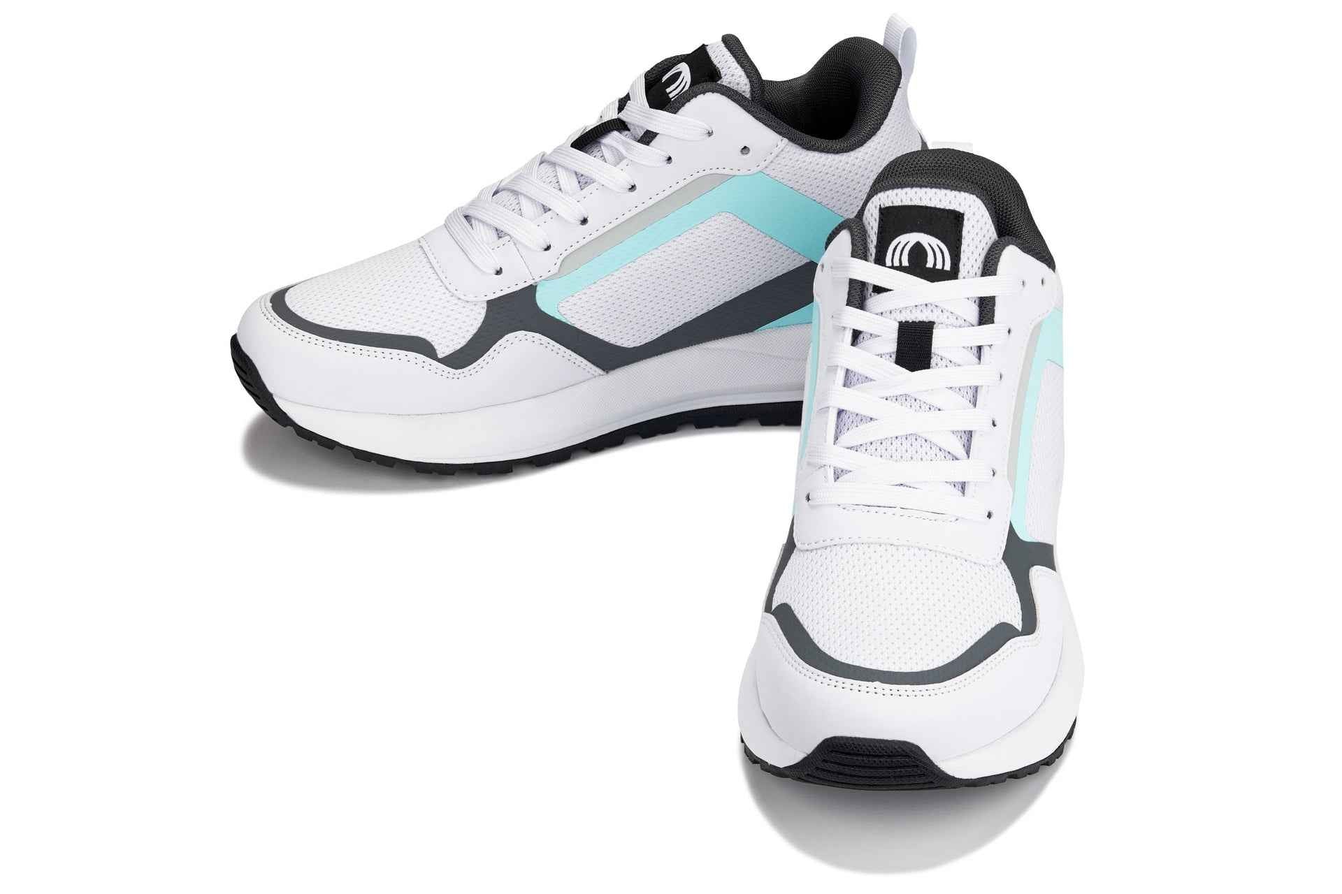 CALTO - Q151  - 2.4 Inches Taller (White/Grey) Tallmenshoes.com