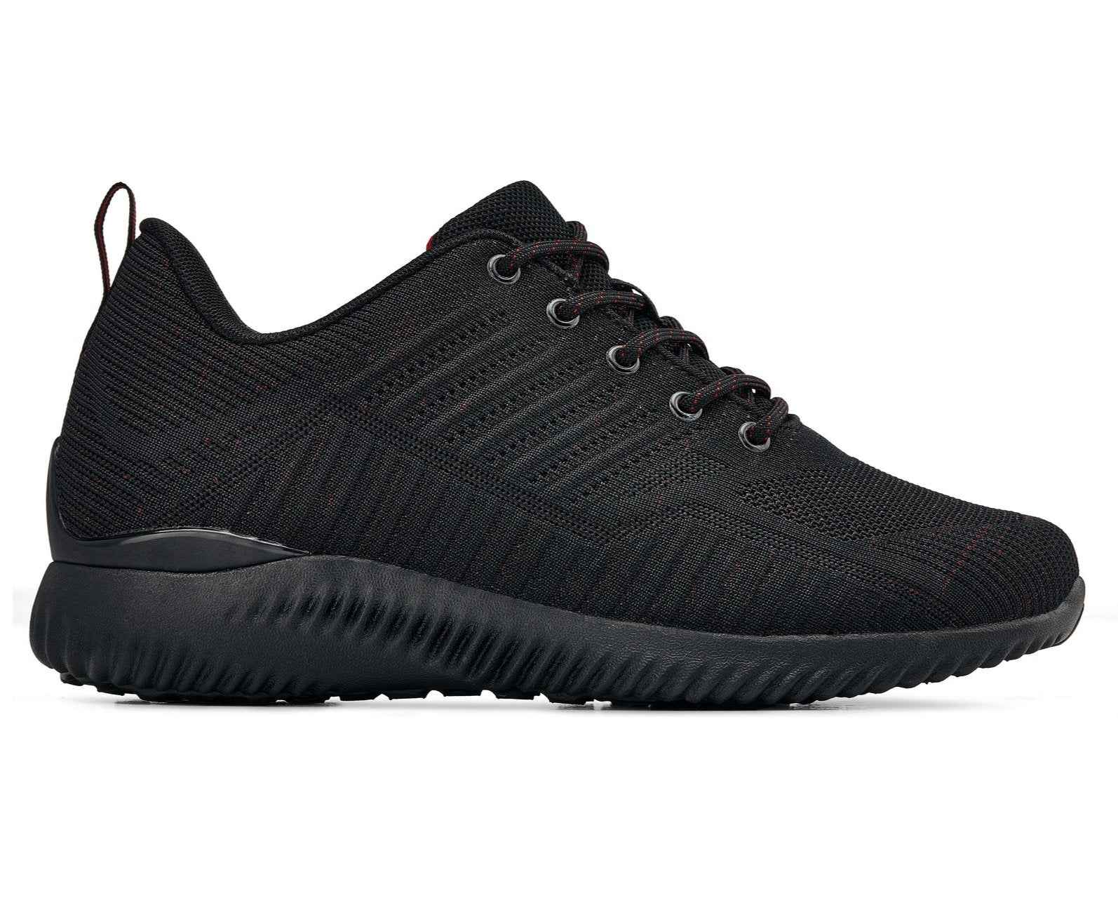 CALTO - Q211 - 2.6 Inches Taller (Black/Red) - Ultra Lightweight Tallmenshoes.com