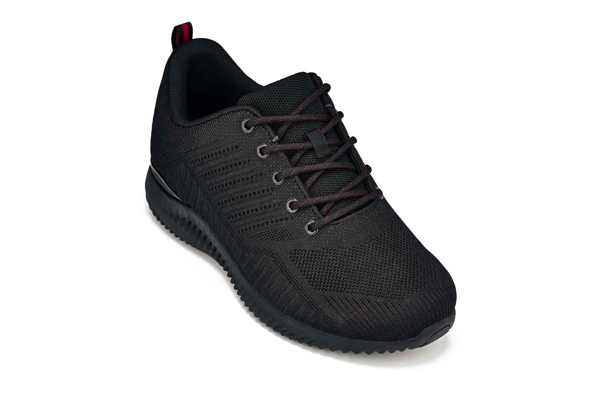 CALTO - Q211 - 2.6 Inches Taller (Black/Red) - Ultra Lightweight Tallmenshoes.com