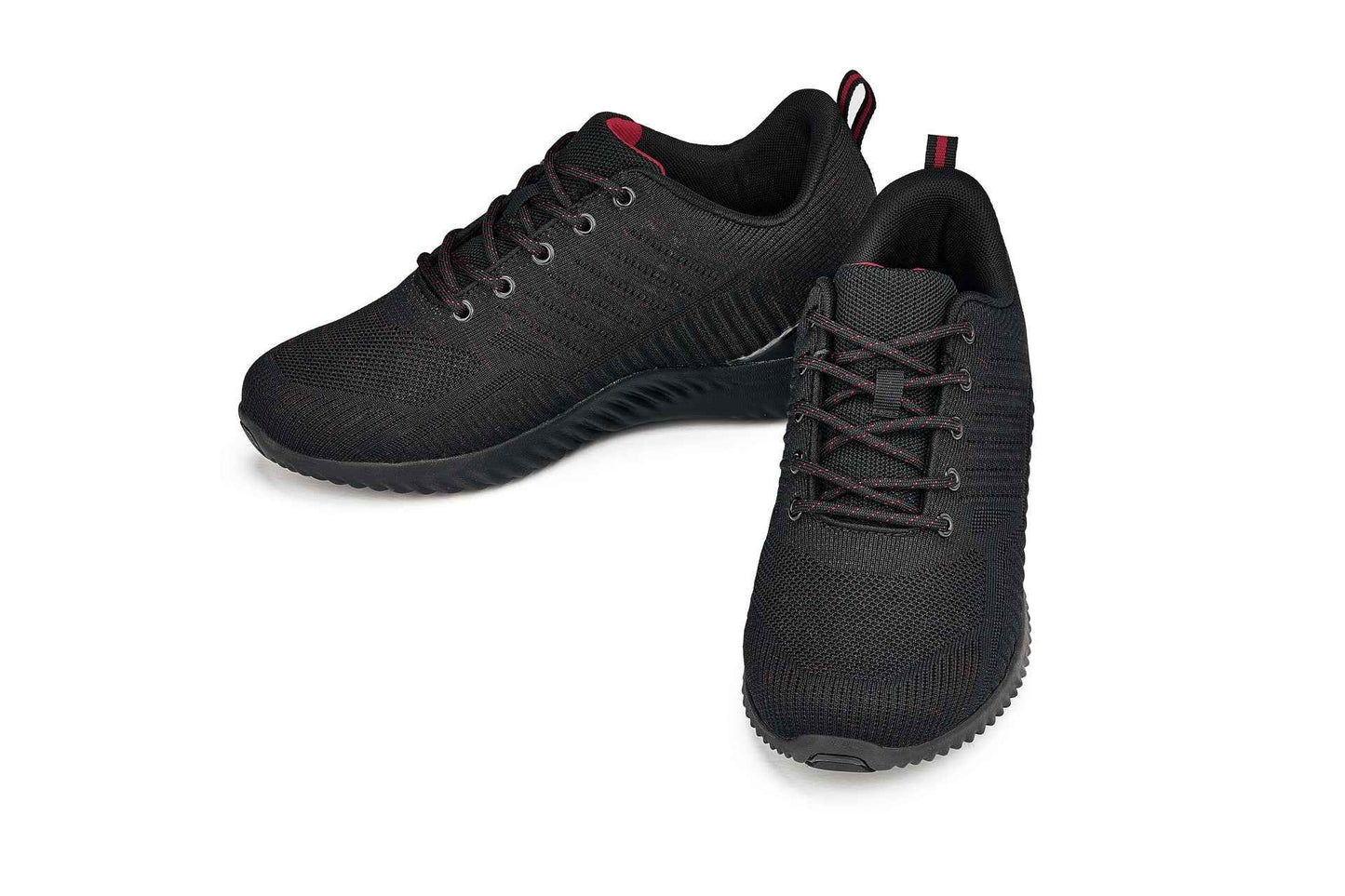 CALTO - Q211 - 2.6 Inches Taller (Black/Red) - Ultra Lightweight Tallmenshoes.com