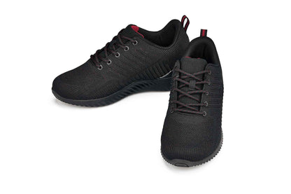 CALTO - Q211 - 2.6 Inches Taller (Black/Red) - Ultra Lightweight Tallmenshoes.com