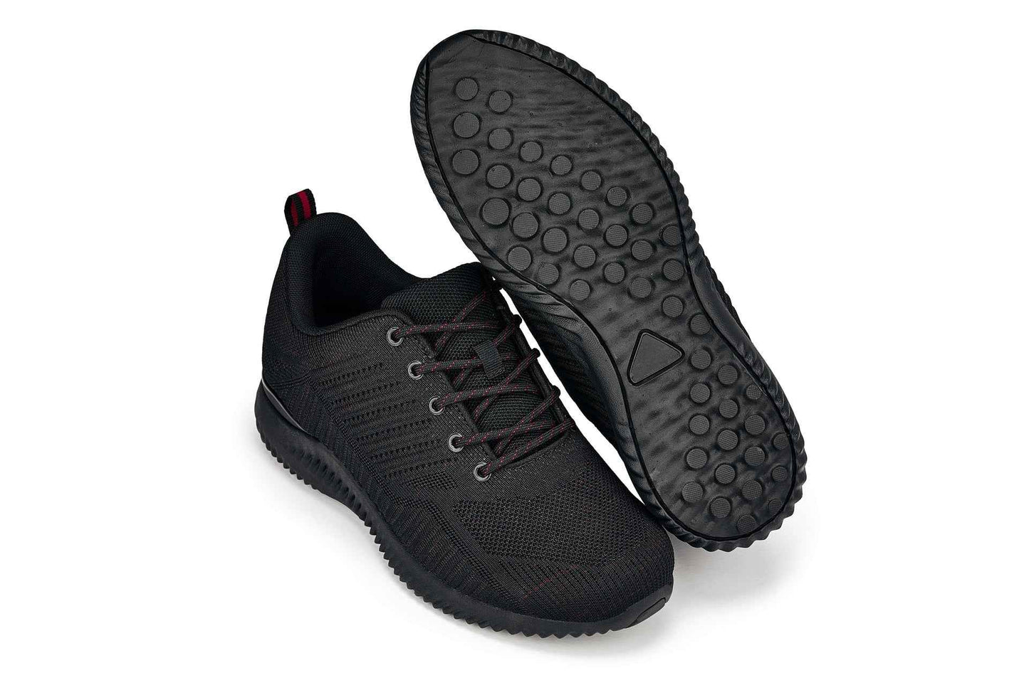 CALTO - Q211 - 2.6 Inches Taller (Black/Red) - Ultra Lightweight Tallmenshoes.com