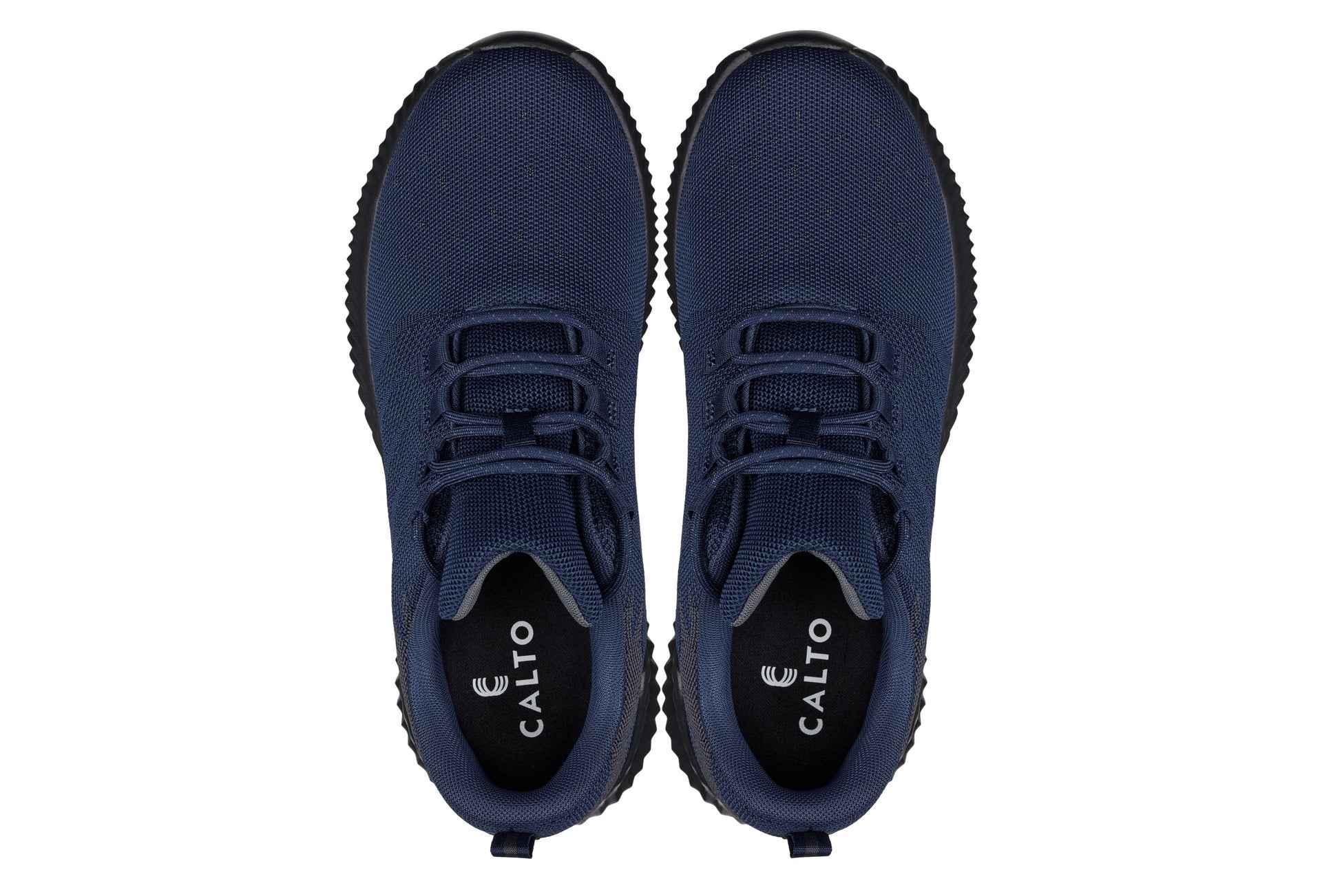 CALTO - Q217 - 2.8 Inches Taller (Navy/Grey) - Ultra Lightweight Tallmenshoes.com