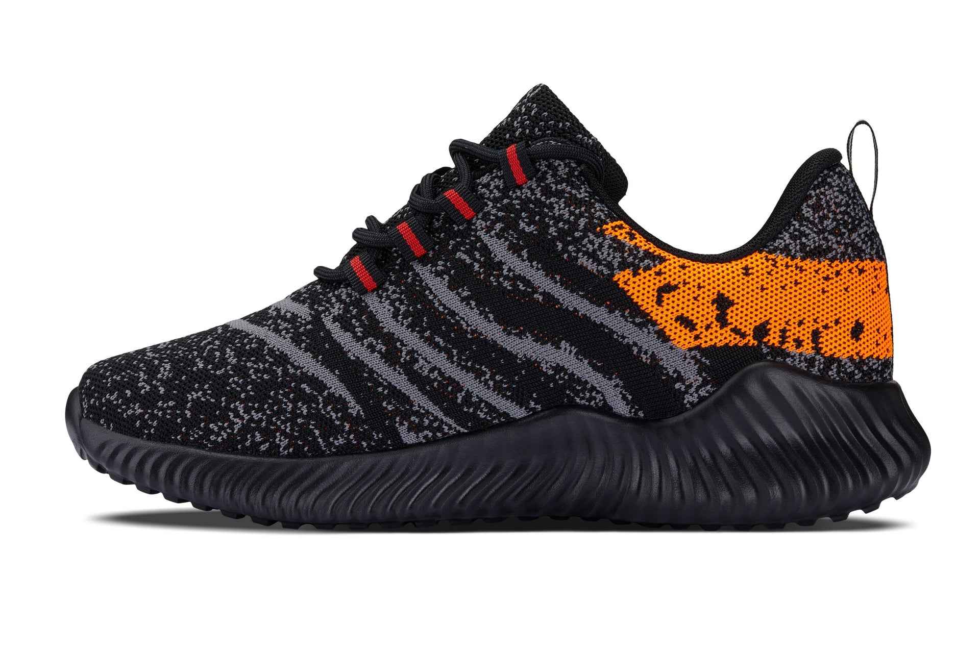 CALTO - Q219 - 2.8 Inches Taller (Neon Orange/Black/Grey) - Ultra Lightweight Tallmenshoes.com