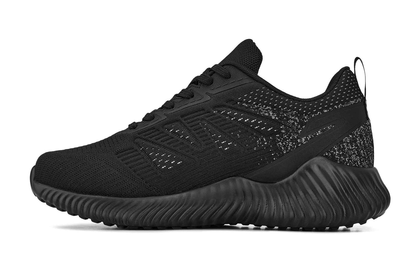 CALTO - Q220 - 2.6 Inches Taller (Noir/Cement) - Lightweight Sporty Sneakers Tallmenshoes.com