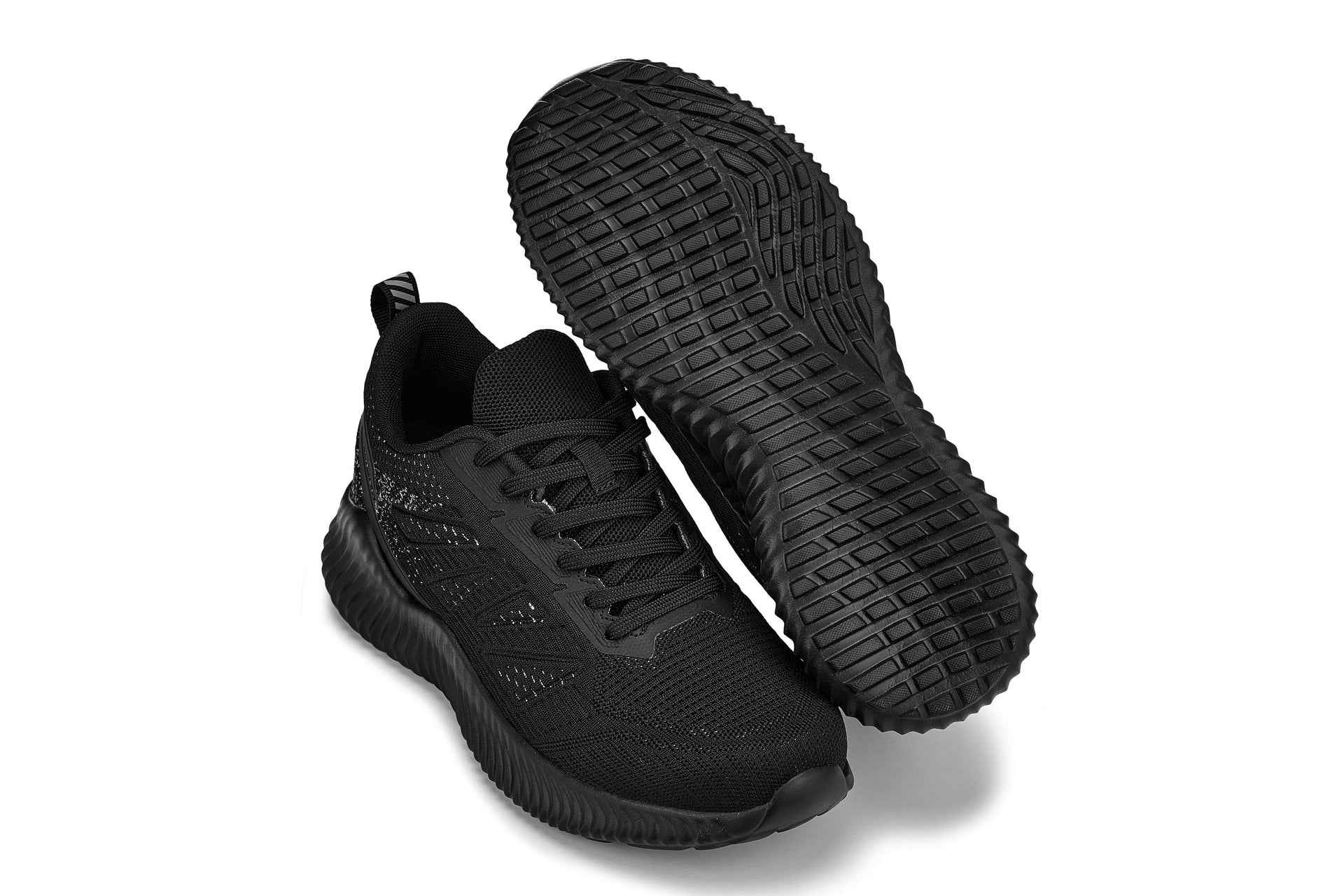 CALTO - Q220 - 2.6 Inches Taller (Noir/Cement) - Lightweight Sporty Sneakers Tallmenshoes.com