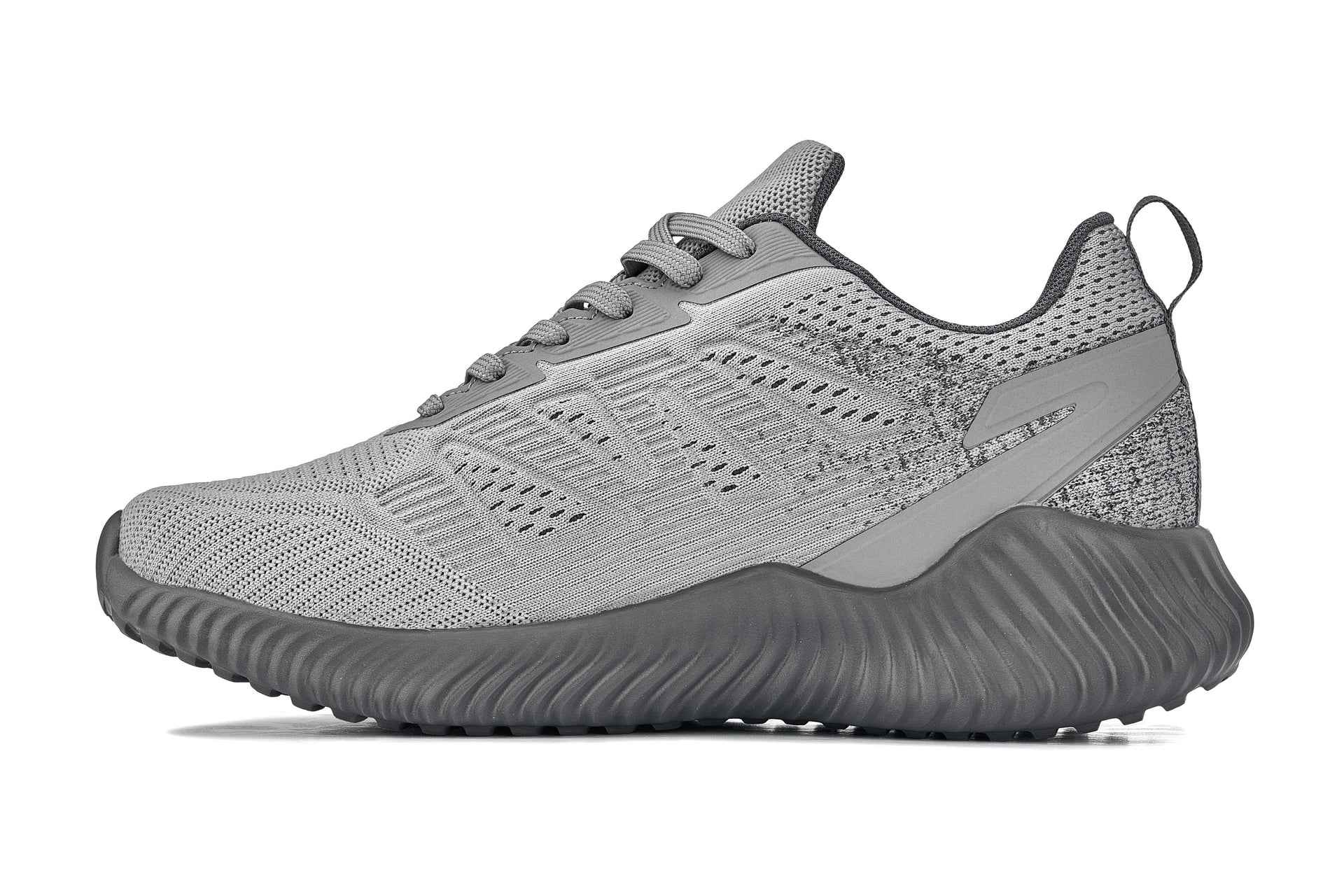 CALTO - Q221 - 2.6 Inches Taller (Cement/Pewter) - Lightweight Sporty Sneakers Tallmenshoes.com