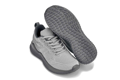 CALTO - Q221 - 2.6 Inches Taller (Cement/Pewter) - Lightweight Sporty Sneakers Tallmenshoes.com