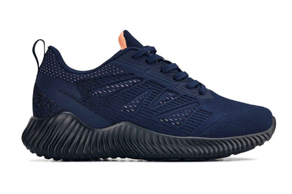CALTO - Q222 - 2.6 Inches Taller (Navy/Coral) - Lightweight Sporty Sneakers Tallmenshoes.com