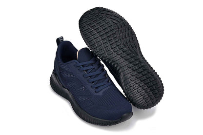 CALTO - Q222 - 2.6 Inches Taller (Navy/Coral) - Lightweight Sporty Sneakers Tallmenshoes.com