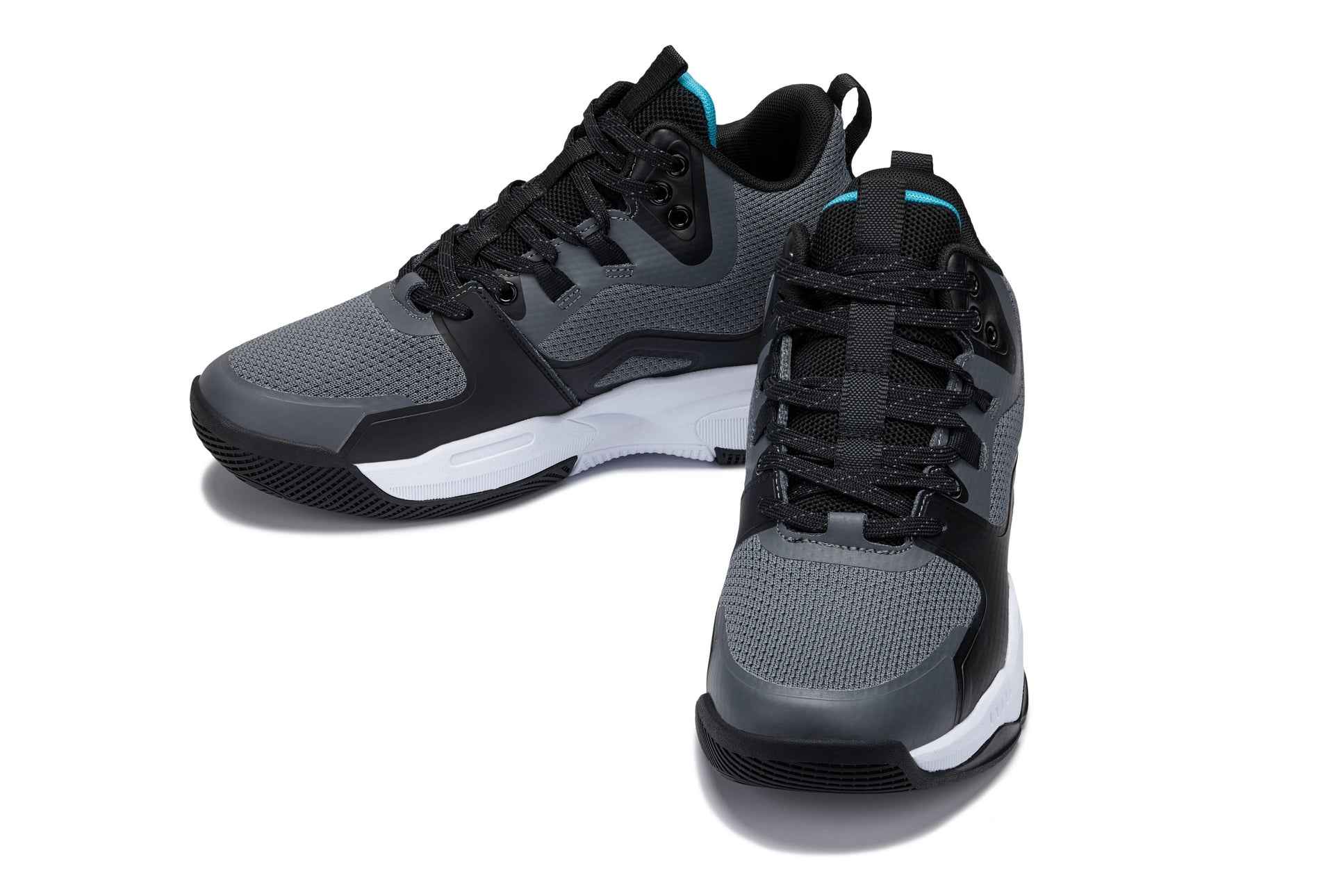 CALTO - Q392 - 3 Inches Taller (Gray/Orange) - Basketball High-Top Sneakers Tallmenshoes.com