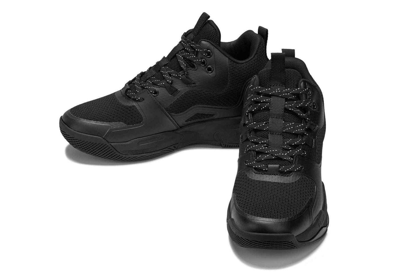 CALTO - Q393 - 3 Inches Taller (Black) - Basketball High-Top Sneakers Tallmenshoes.com
