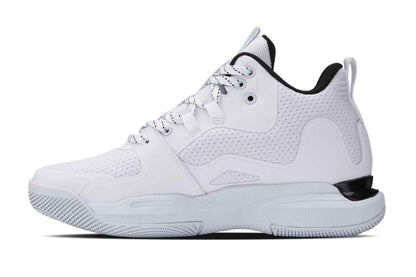 CALTO - Q394 - 3 Inches Taller (White/Black) - Basketball High-Top Sneakers