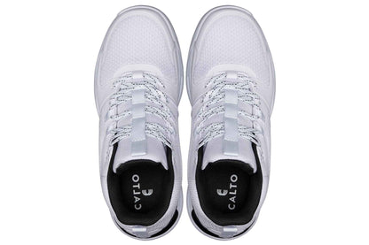 CALTO - Q394 - 3 Inches Taller (White/Black) - Basketball High-Top Sneakers