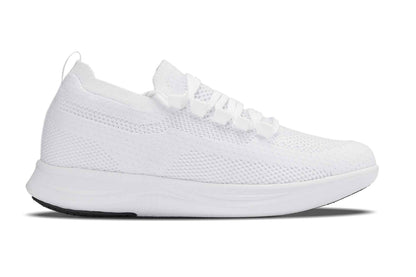 CALTO - QA061 - 2.4 Inches Taller (White/White Sole) - Lightweight Knitted Sneakers Tallmenshoes.com