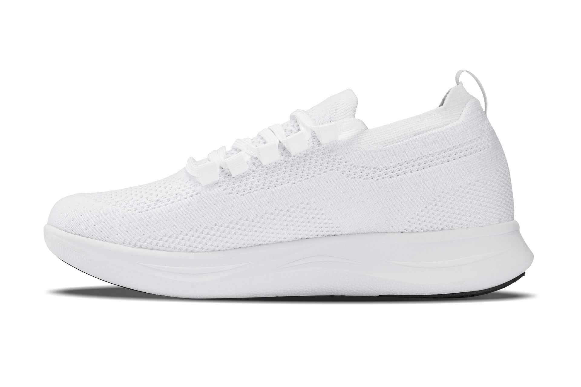 CALTO - QA061 - 2.4 Inches Taller (White/White Sole) - Lightweight Knitted Sneakers Tallmenshoes.com