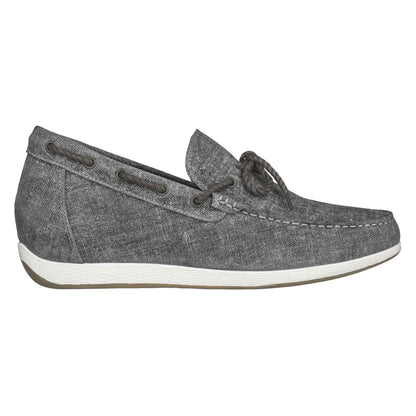 CALTO Denim Grey Boat Shoes - 2.4 Inches - S1101 Tallmenshoes.com