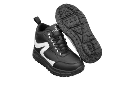 CALTO - S22772 - 4 Inches Taller (Black/White) - Hiking Style Boots Tallmenshoes.com