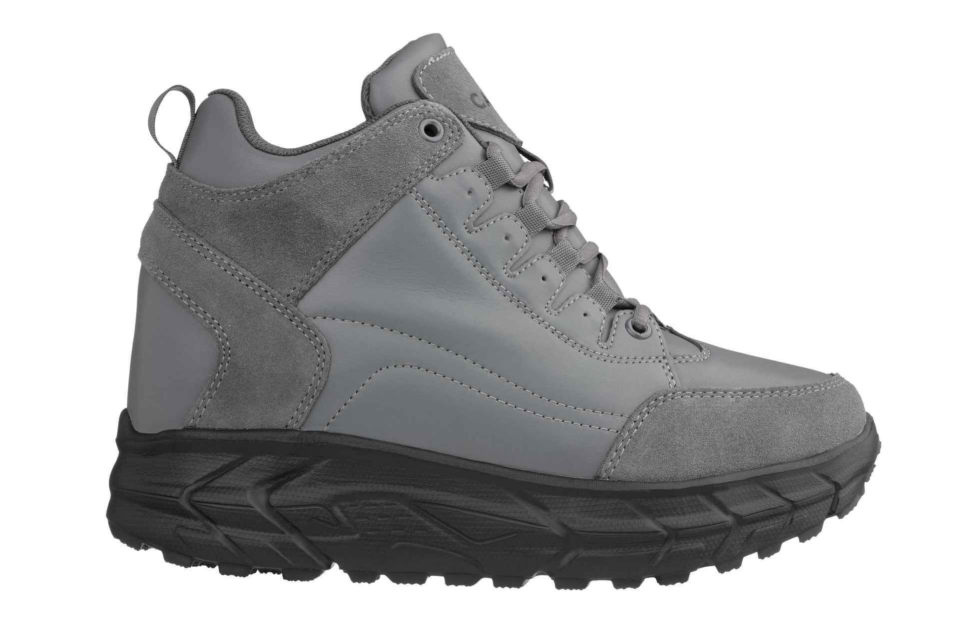 CALTO - S22799 - 4 Inches Taller (Grey) - Hiking Style Boots Tallmenshoes.com