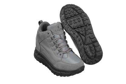 CALTO - S22799 - 4 Inches Taller (Grey) - Hiking Style Boots Tallmenshoes.com
