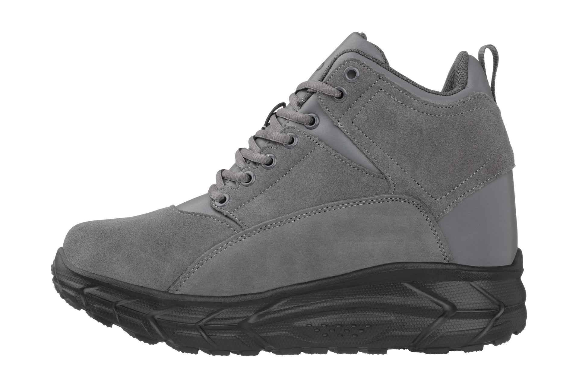 CALTO - S22800 - 4 Inches Taller (Grey) - Hiking Style Boots Tallmenshoes.com