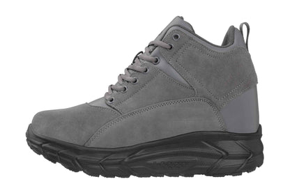 CALTO - S22800 - 4 Inches Taller (Grey) - Hiking Style Boots Tallmenshoes.com