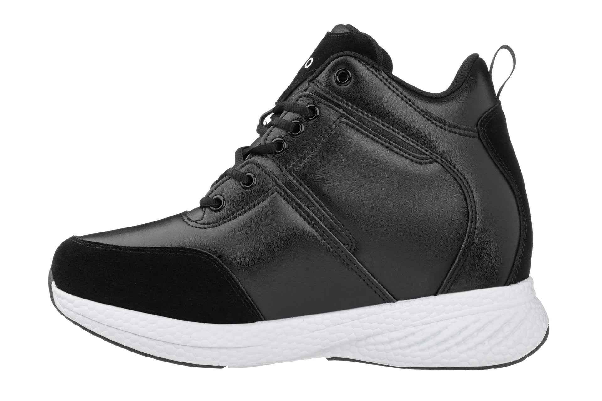 CALTO - S22818 - 3.6 Inches Taller (Black) - High - Top Sneakers Tallmenshoes.com